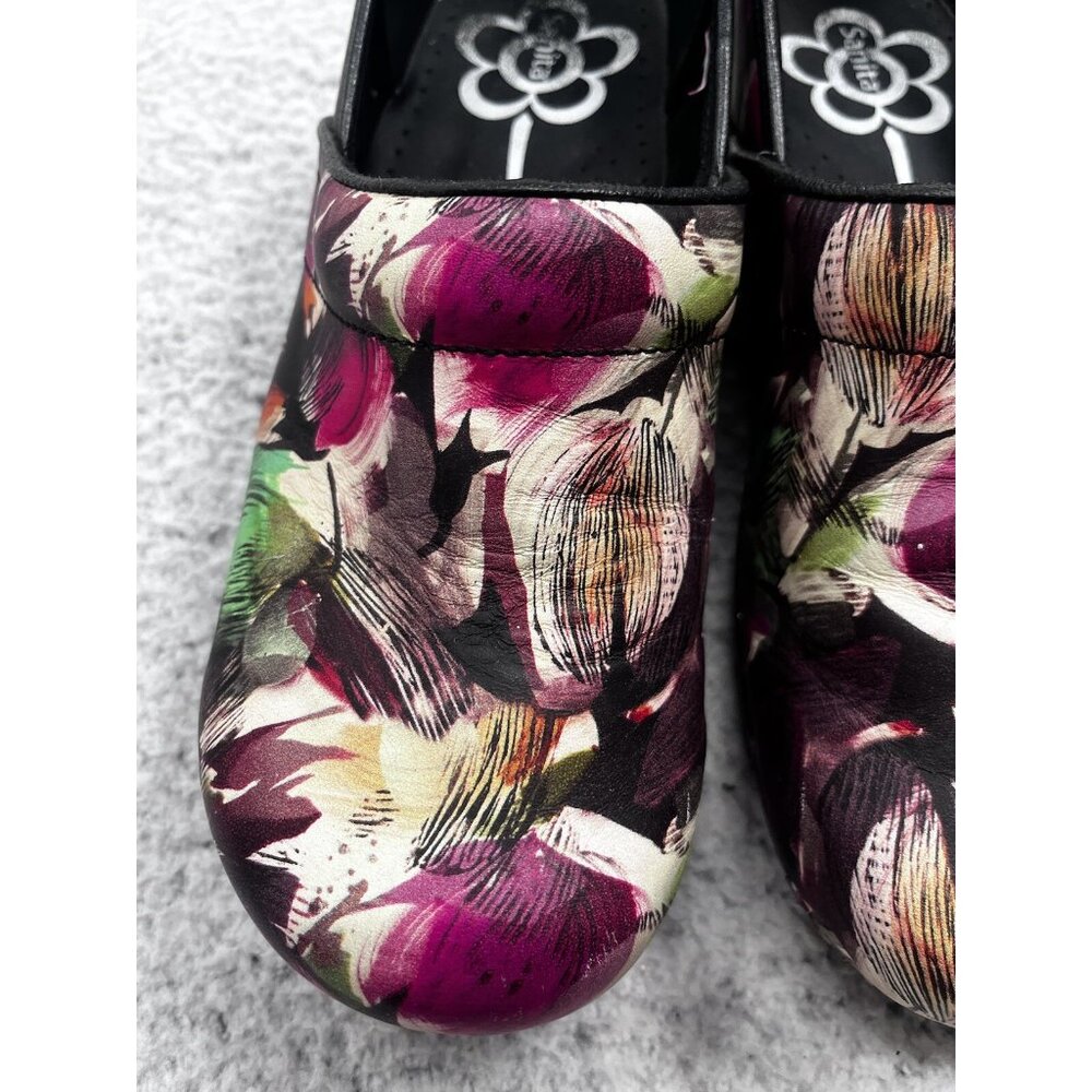 Women's Sanita Smart Step Professional Sharon Clog Floral Multicolor Size 41 - Picture 4 of 14